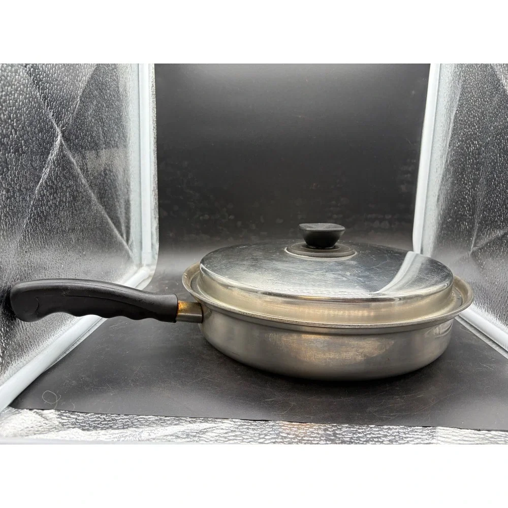 Vita Craft 5511 Nicro-Ply Stainless Steel 11 inch Skillet Pan with Lid USA Made